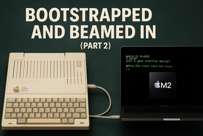Bootstrapped and Beamed In: Connecting an Apple IIc to My M2 MacBook (Part 2)