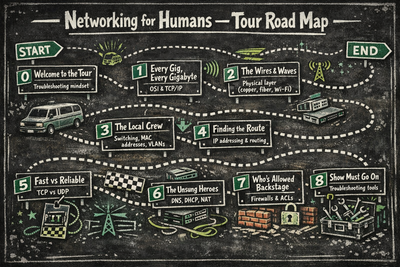 Networking for Humans — The Tour Map (Table of Contents)